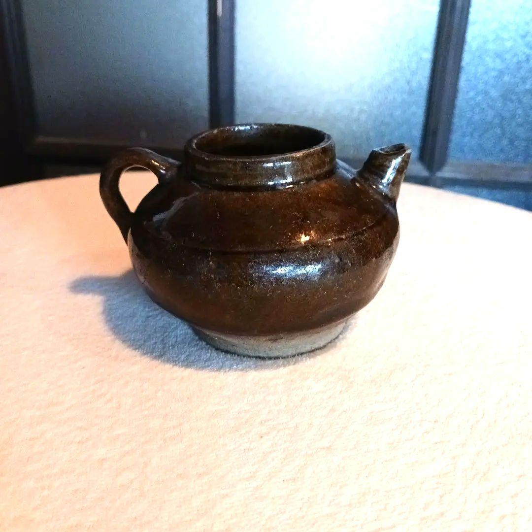 古瀬戸　飴紬水滴　江戸