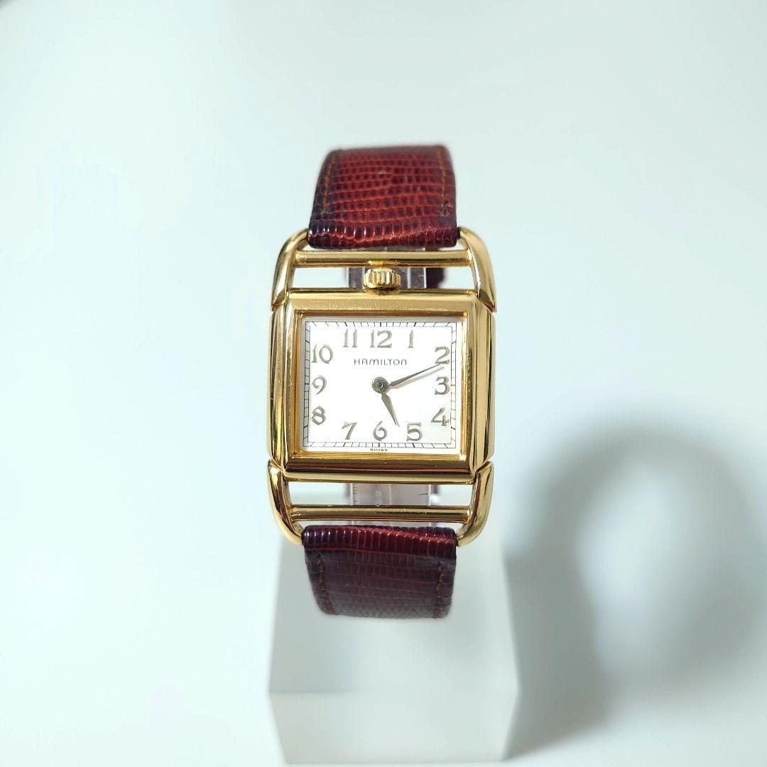 ハミルトン　レディース腕時計　コントアー ゴールド　クォーツ