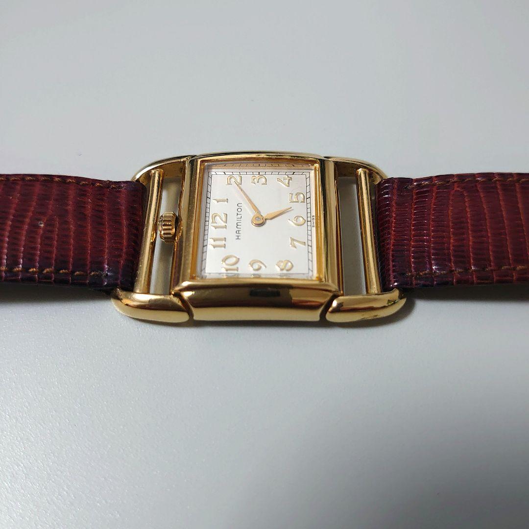 ハミルトン　レディース腕時計　コントアー ゴールド　クォーツ