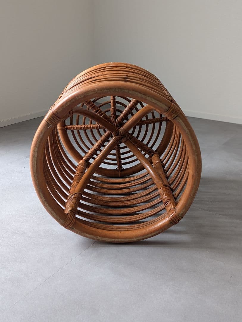 ヴィンテージ アイコニック ラタンスツール 籐 vintage アノニマス