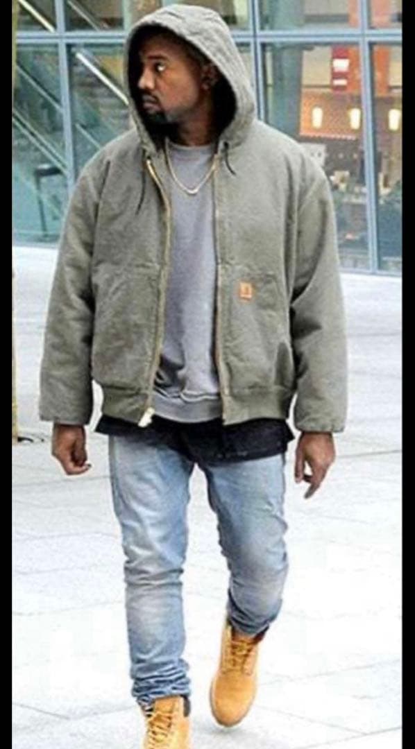 Carhartt アクティブジャケット J25 MOS 革パッチ モスグリーン