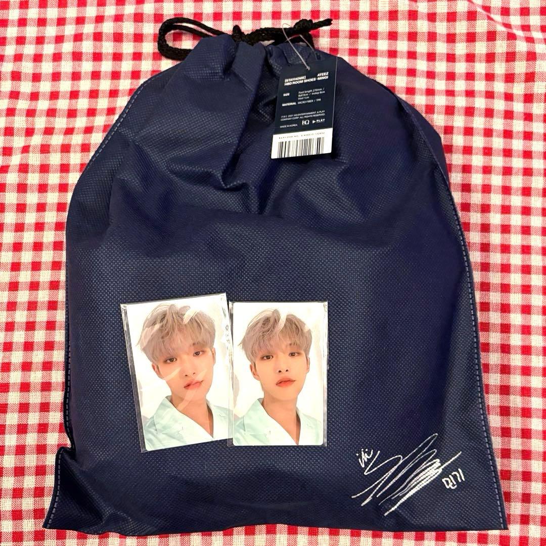 ateez ミンギ センイル MD スリッパ ルームシューズ 誕生日 HBD
