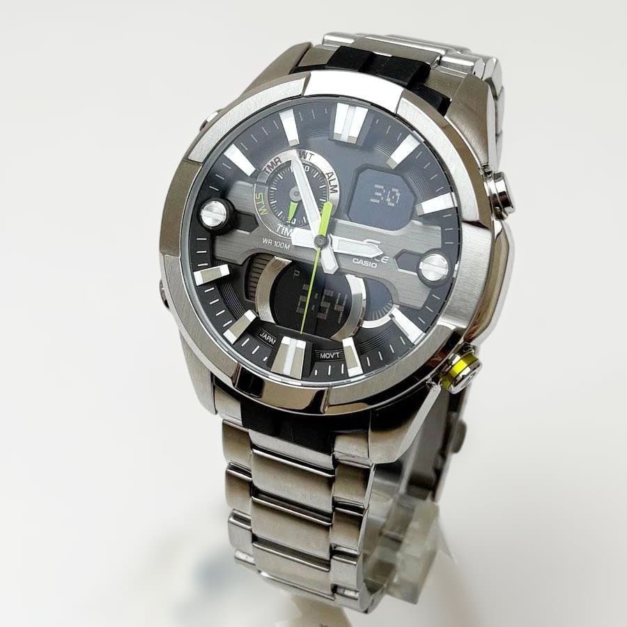 CASIO EDIFICE アナデジ ERA-201D レーシングクロノ 温度計