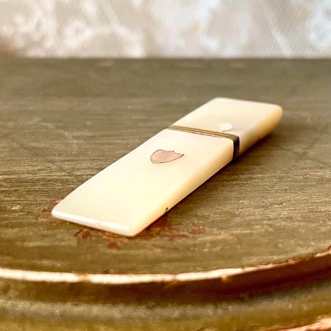 【希少】19世紀パレロワイヤルマザーオブパールニードルケースフランスアンティーク