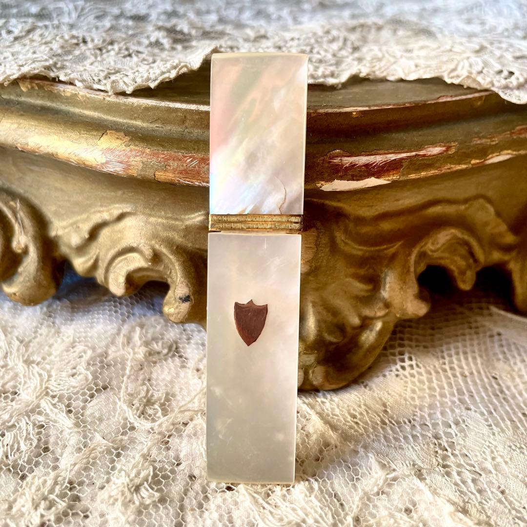 【希少】19世紀パレロワイヤルマザーオブパールニードルケースフランスアンティーク