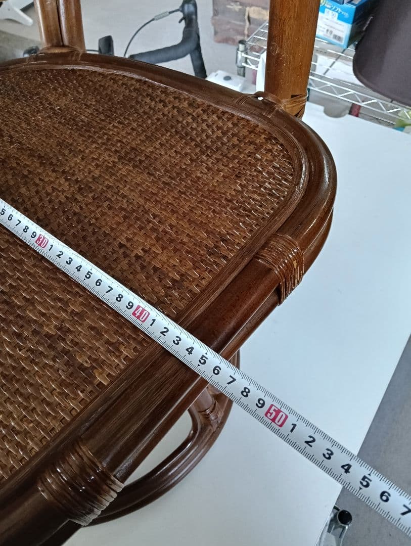 y　ラタン製カジュアルチェア　回転式