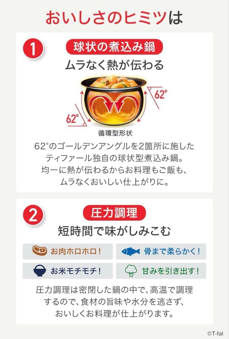 【新品未開封】ティファール　ラクラ クッカー　電気圧力鍋