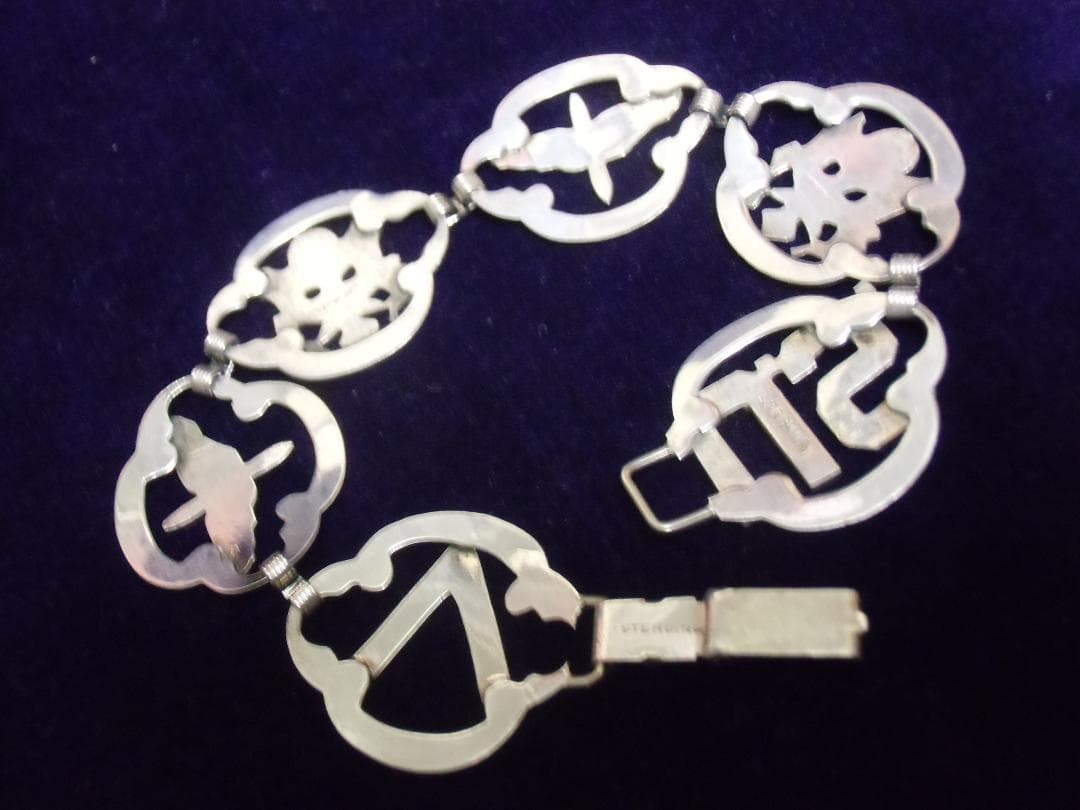 ★アメリカ軍＊陸軍＊航空隊＊銀のブレスレット（実物）