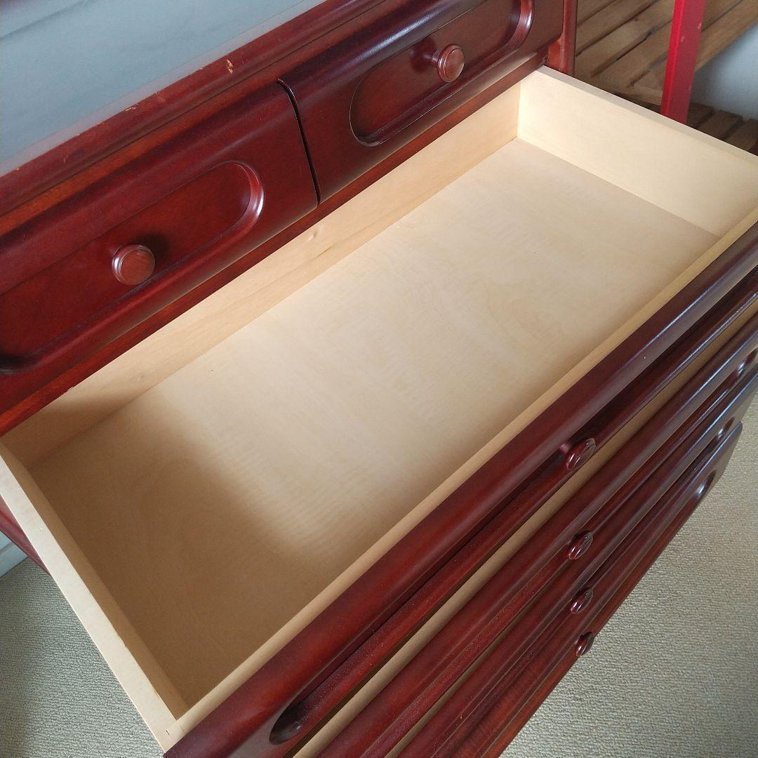 カリモク　オールド家具　5段チェスト