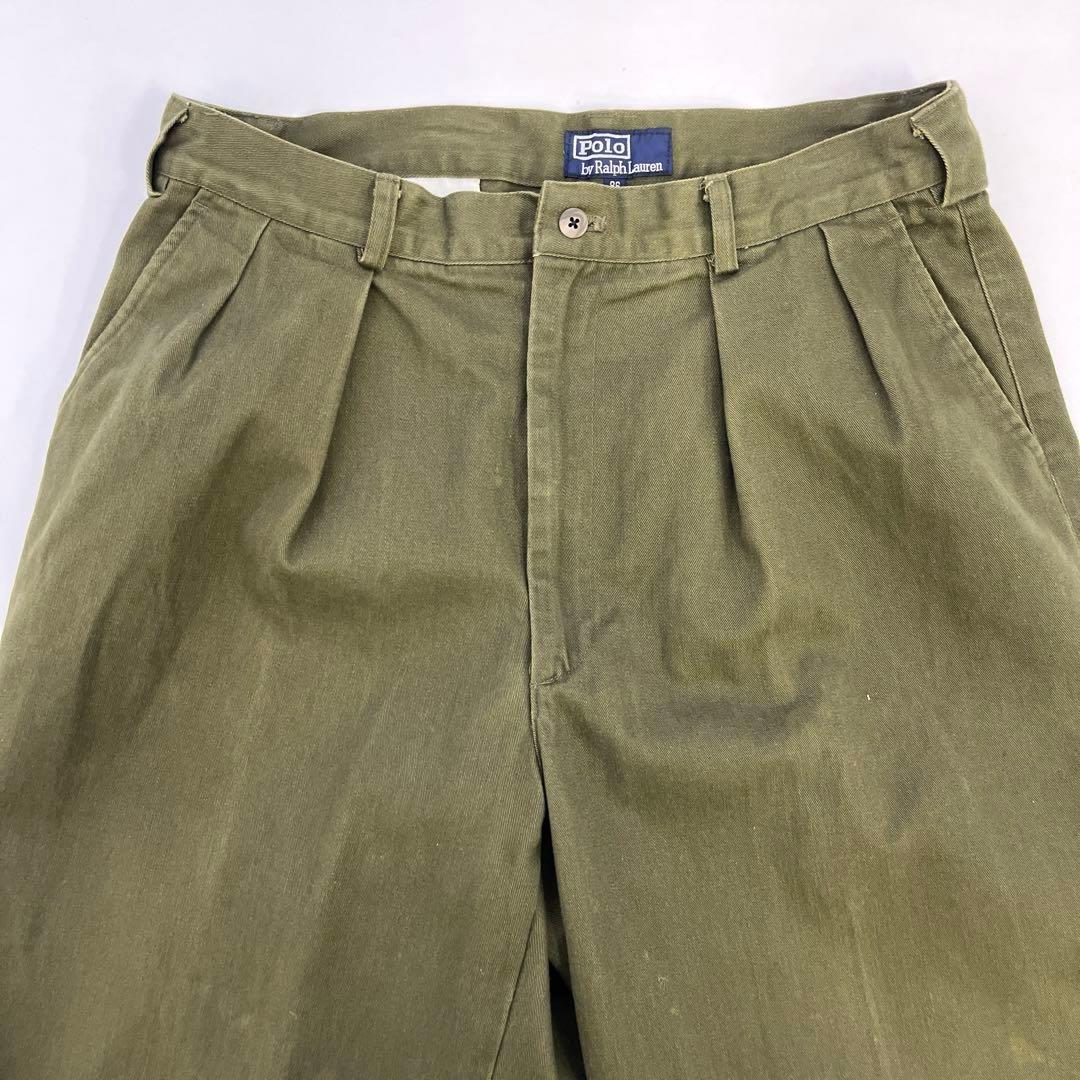 オ*ー様 90s ラルフローレン ポロチノ Andrew 初期タグ ダークオリー