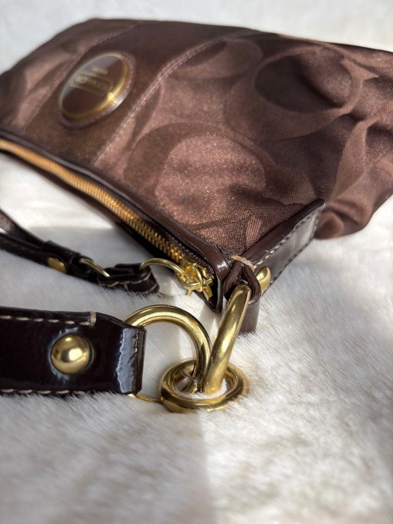 【美品】COACH コーチ　シグネチャー2wayショルダーバッグ　斜め掛け