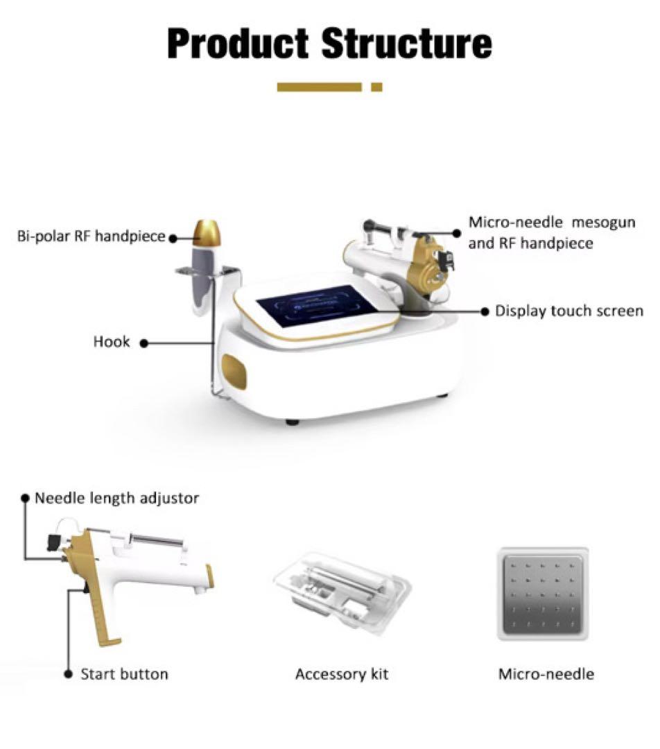 ナノスキンニードル同型機 RF同時照射可 スキンケア機器※新品未使用