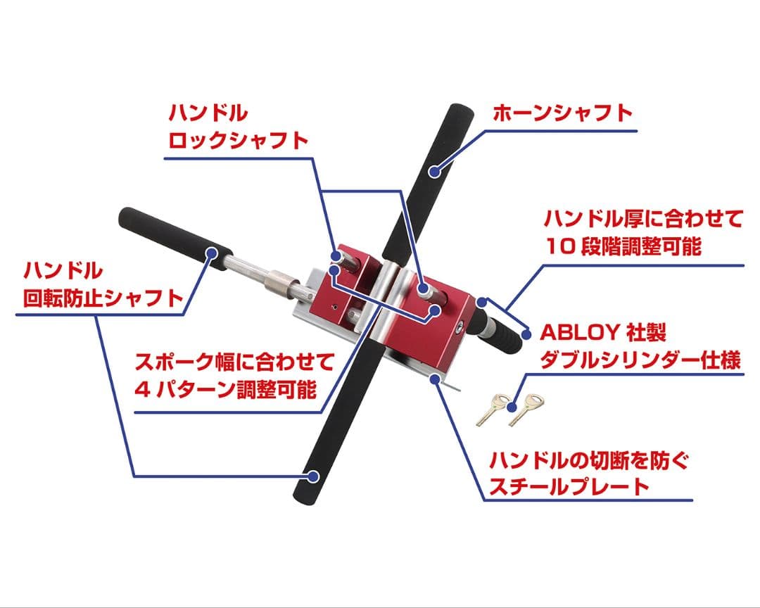 KITACO キタコ ハンドルロック KML- 極 ランクル300 レクサスLX