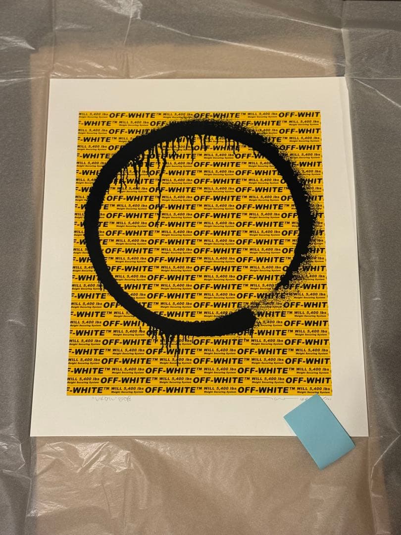 超希少 OFF WHITE 村上隆 正規版画 サイン入