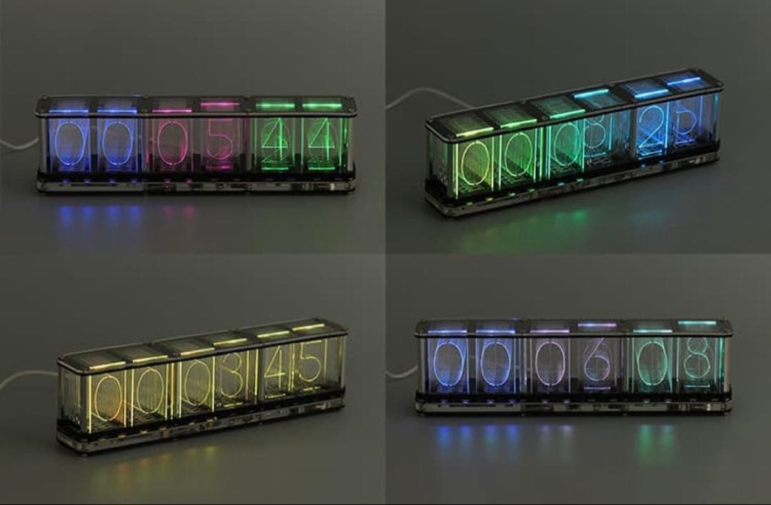 RGBチューブクロック RGB Tube Clock