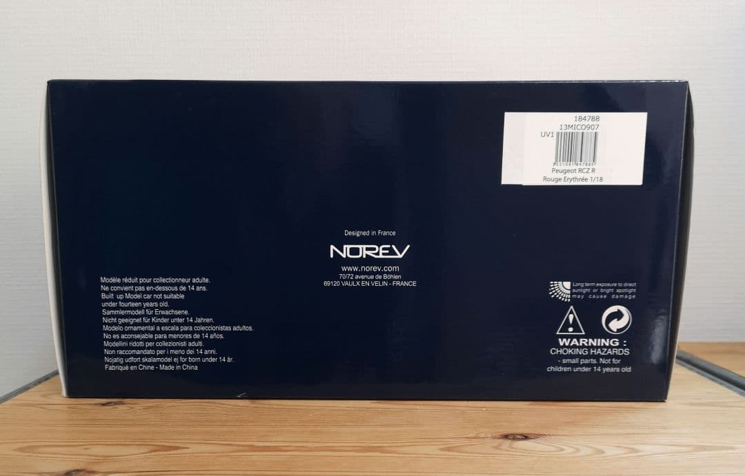 NOREV 1/18 PEUGEOT RCZ-R 2014 レッド