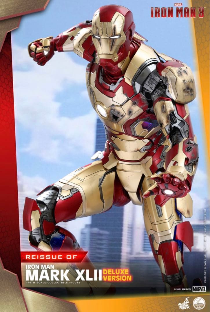 新品開封のみ ホットトイズ QS008アイアンマン・マーク42 1/4