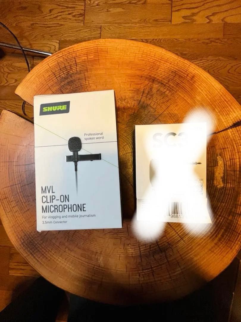 【ほぼ新品】SHURE MVL マイク + SC3アダプター