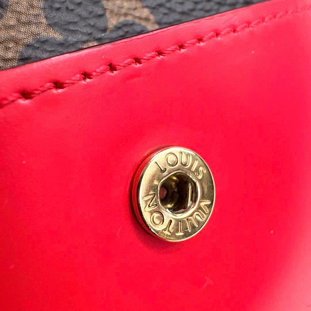 美品 ルイヴィトン ポルトフォイユ フラワー コンパクト 三つ折り財布