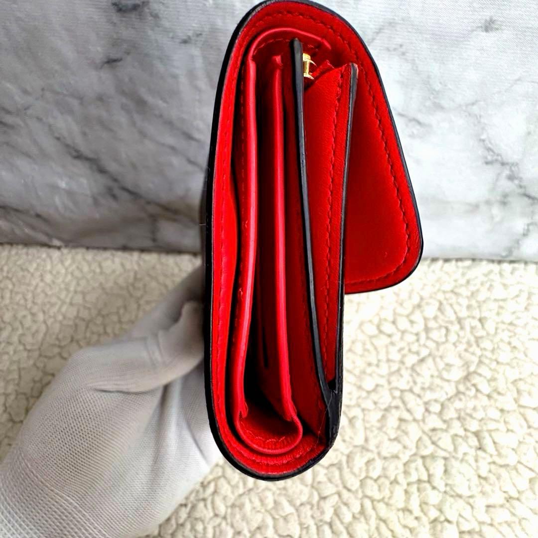 美品 ルイヴィトン ポルトフォイユ フラワー コンパクト 三つ折り財布