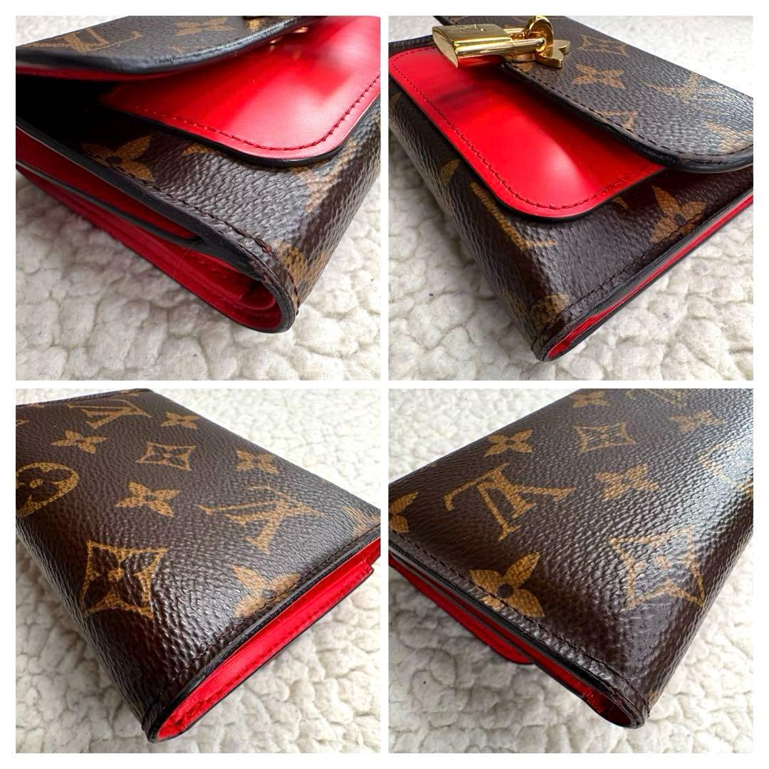 美品 ルイヴィトン ポルトフォイユ フラワー コンパクト 三つ折り財布