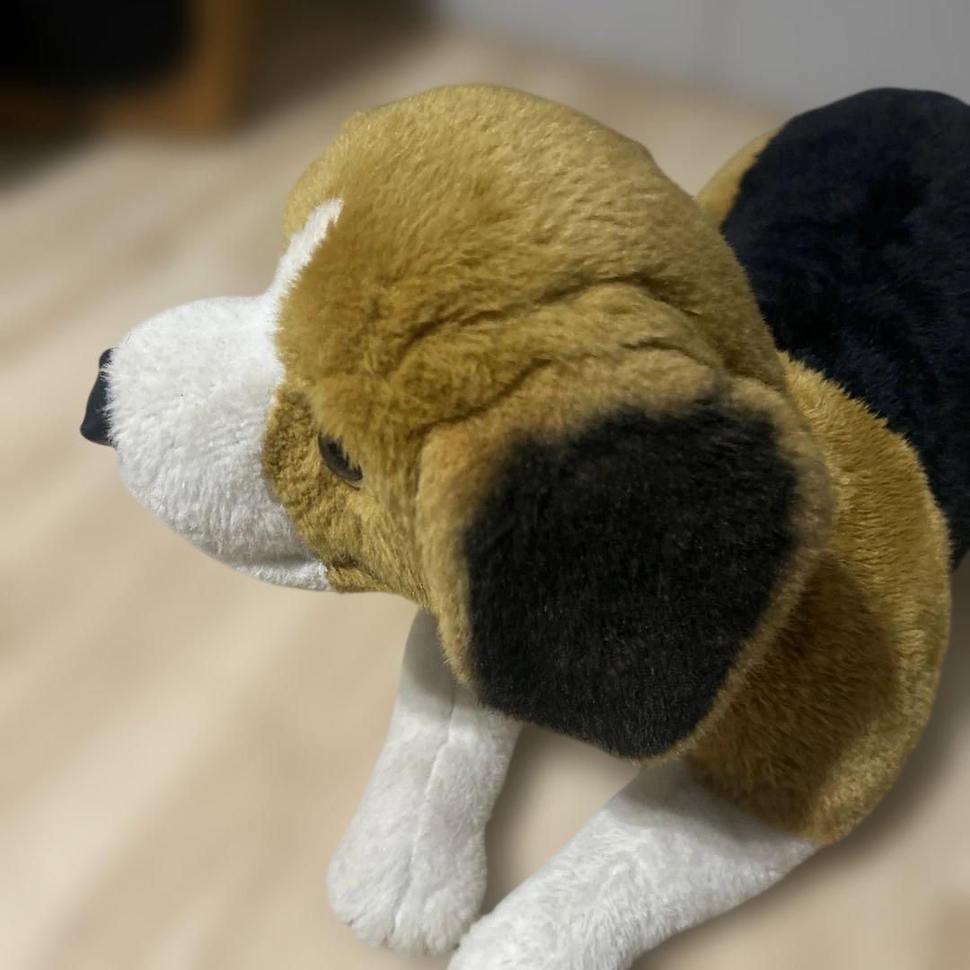 【ぬいぐるみ】犬 ビーグル　大型 リアル レトロ