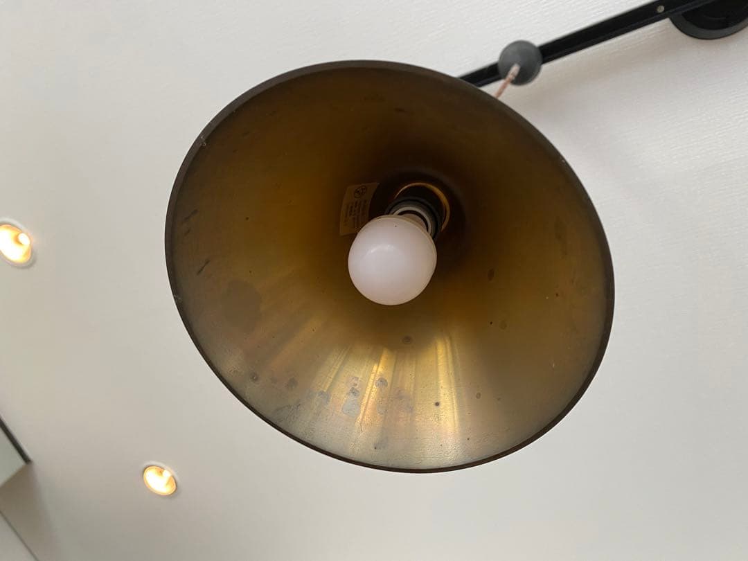 akaryo555 フタガミペンダントランプ 円錐 鍛金 黒ムラ2個セット