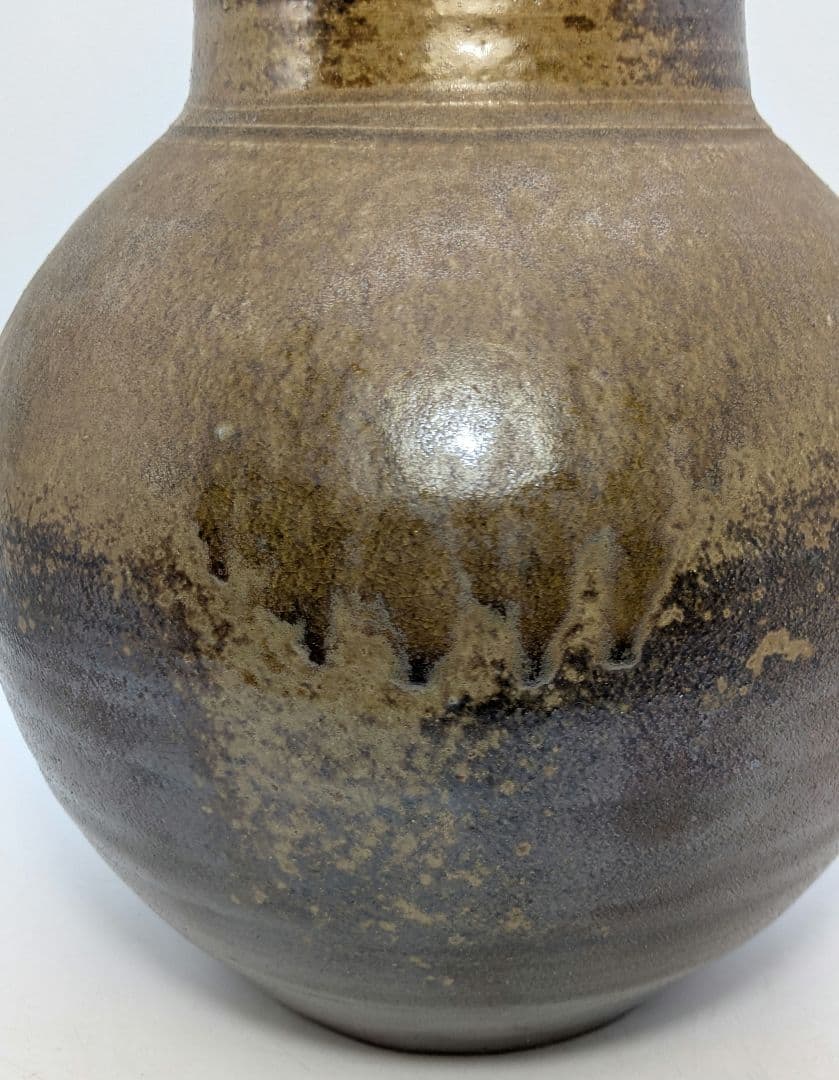 大平誠之助 備前焼 壺 共箱栞 壷 花器 フラワーベース 花入 花生 花瓶 置物