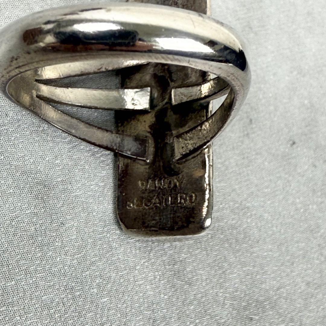 NAVAJO RANDY SECATERO シルバーリング 希少品　16号
