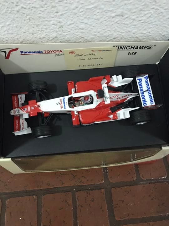 トヨタのF1レーシングカー、18分の1.富士スピードウェイ改修後の物です、