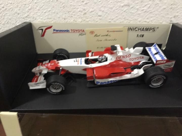 トヨタのF1レーシングカー、18分の1.富士スピードウェイ改修後の物です、