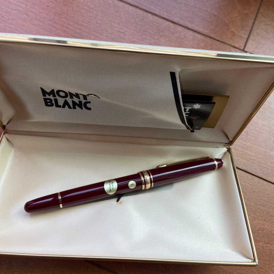 未使用Montblanc ワインレッド 万年筆 F