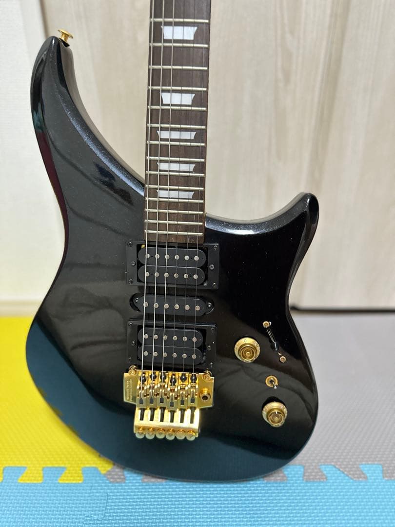 エレキギター ブラック 24フレット ハムバッカー