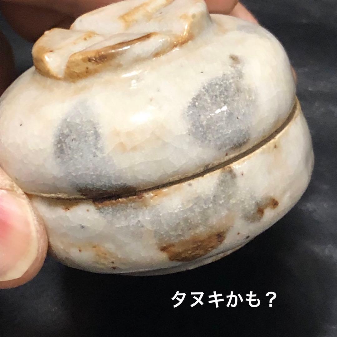 美しい古美術品◼️蔵から可愛らしい狸タヌキと思われる香壺が出て来ました。