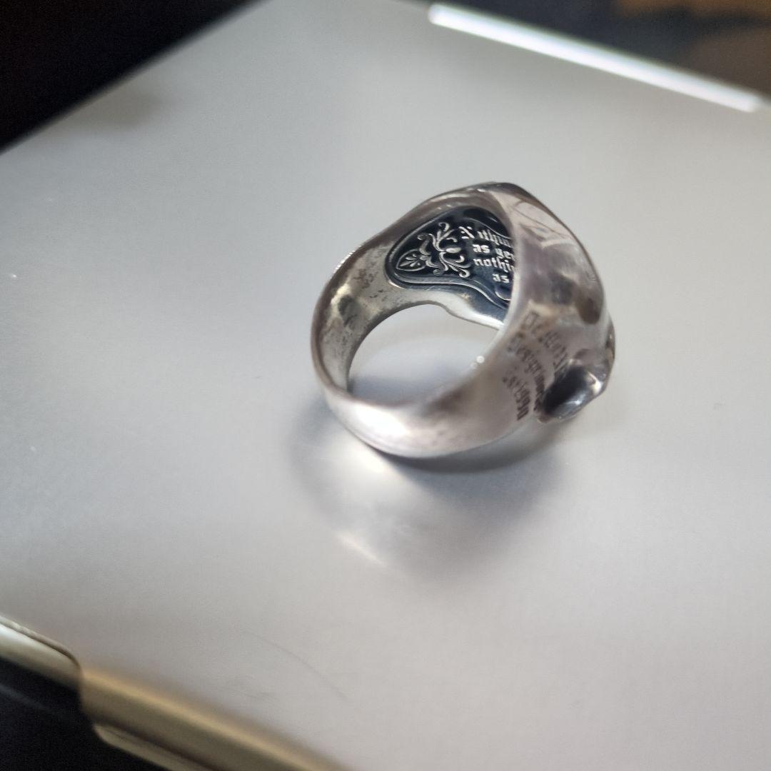 中古 Dr.MONROE シルバー925 19号 スカルリング