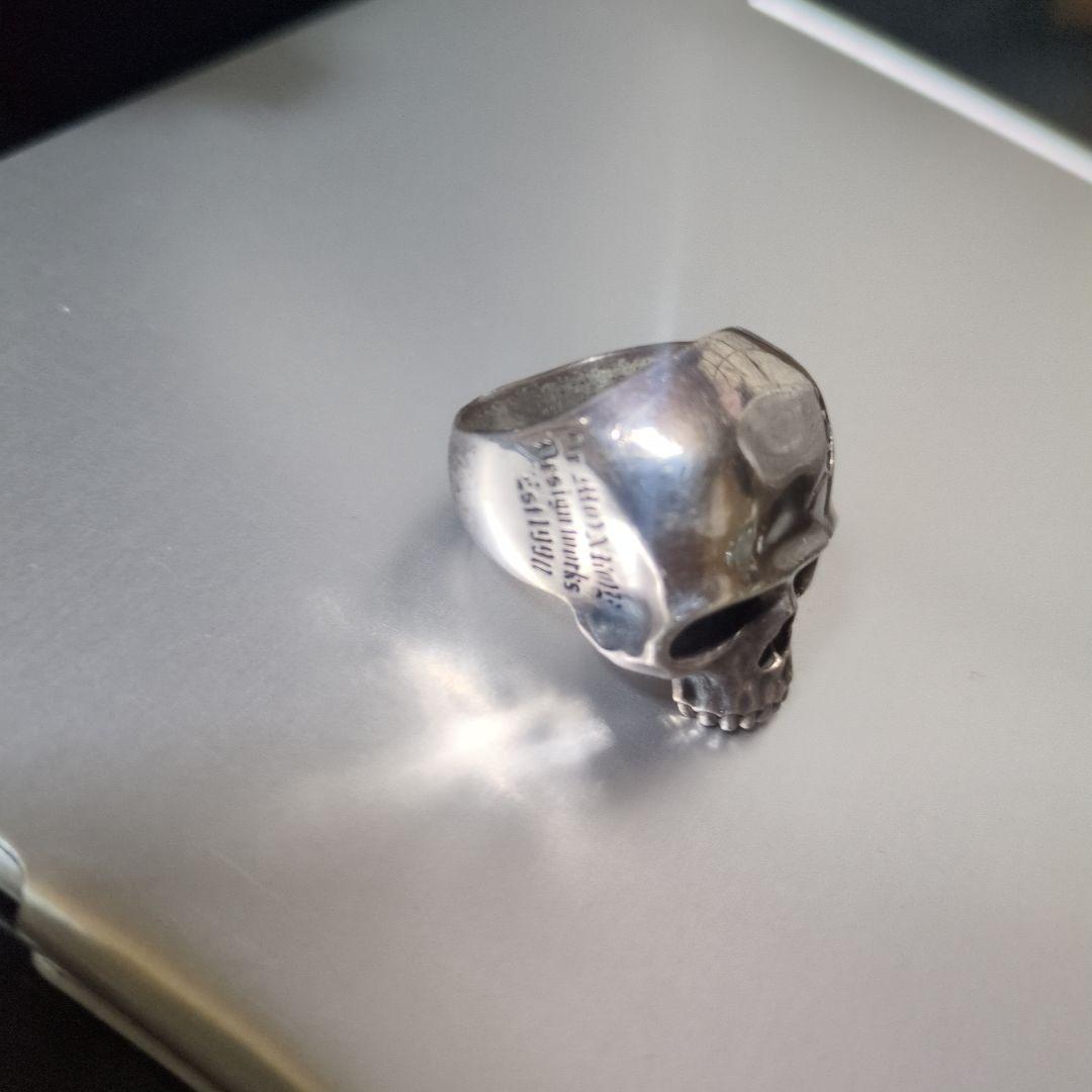 中古 Dr.MONROE シルバー925 19号 スカルリング