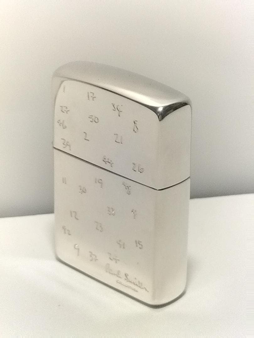ZIPPO　ジッポー　「ポール・スミス」ブランド　　　　未使用　両面加工　高級品