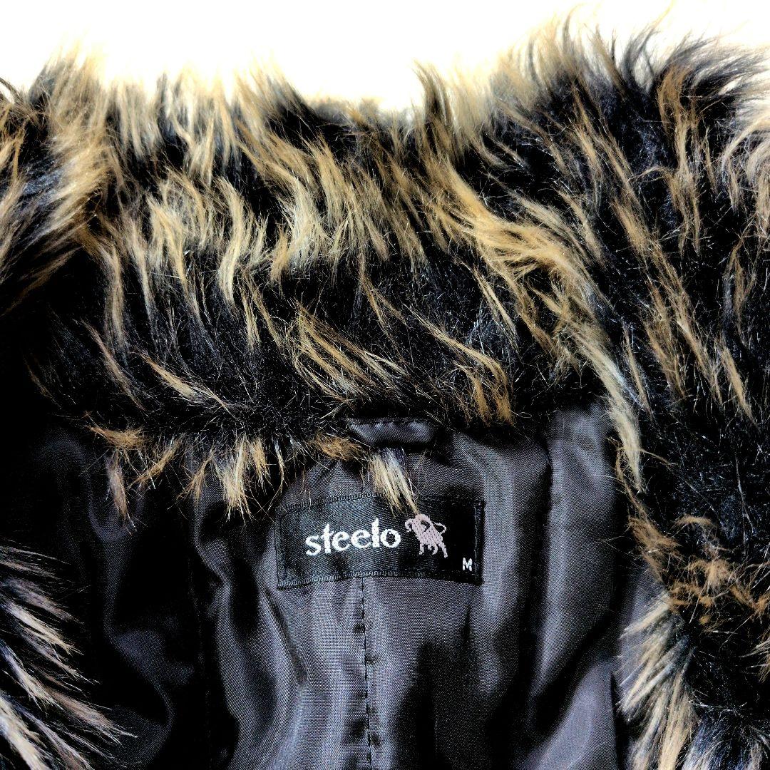 Y2K opium dark core 鬼ファー zip 中綿ジャケット 光沢