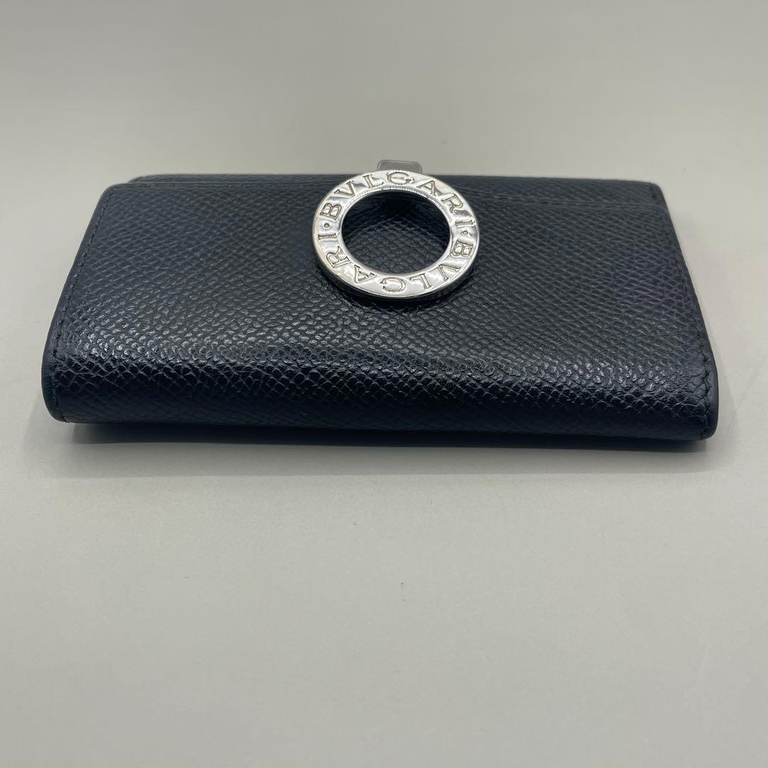 極美品　ブルガリ　6連　キーケース　レザー　黒　正規品