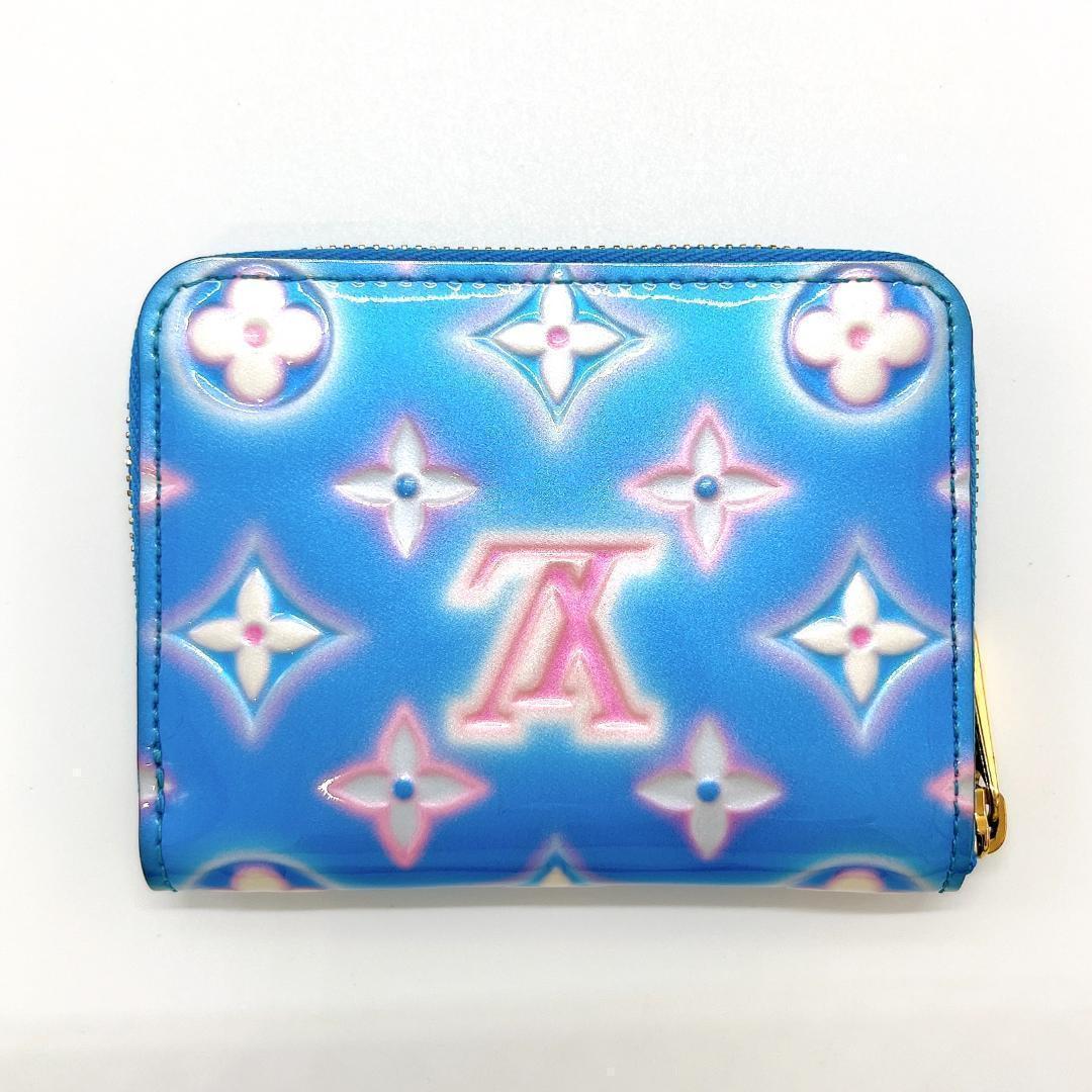 ルイヴィトン ヴェルニ ジッピーパース ベイビーブルーネオン M81155