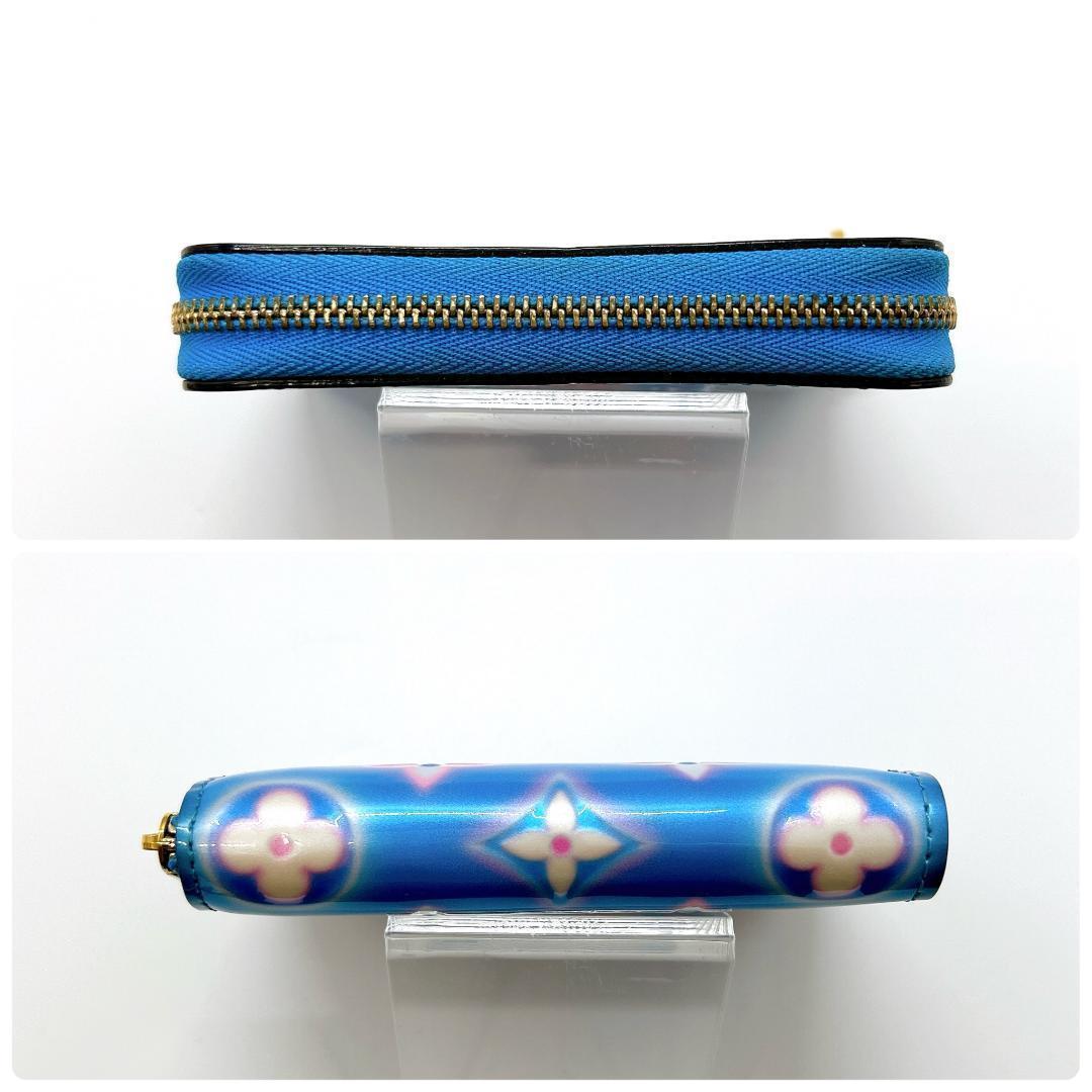 ルイヴィトン ヴェルニ ジッピーパース ベイビーブルーネオン M81155