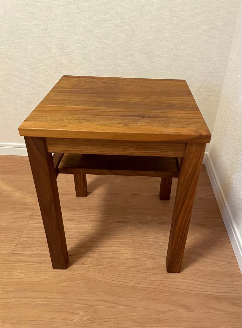無印良品 木製サイドテーブルベンチ ウォールナット材