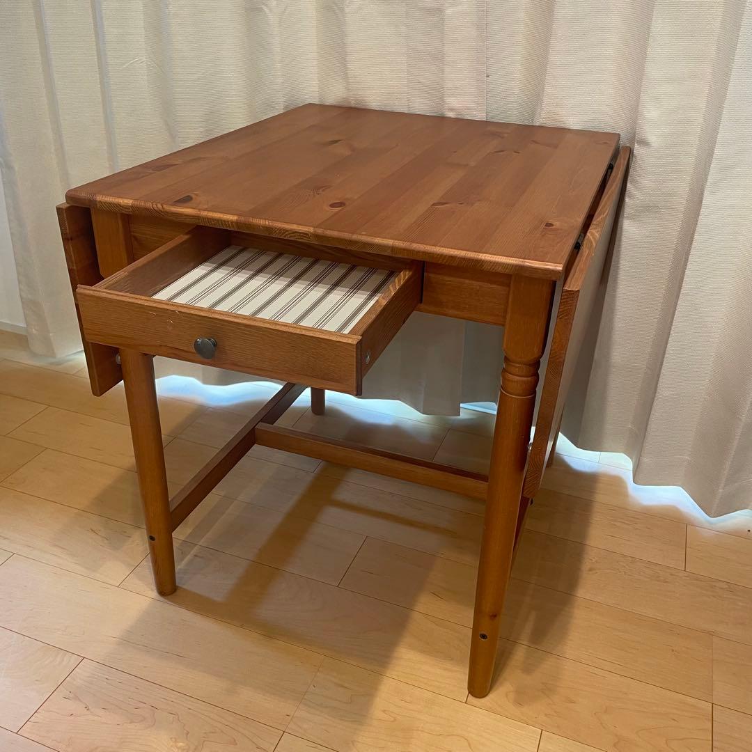 【廃盤品】IKEA INGATORP インガートルプダイニングテーブル　天然木