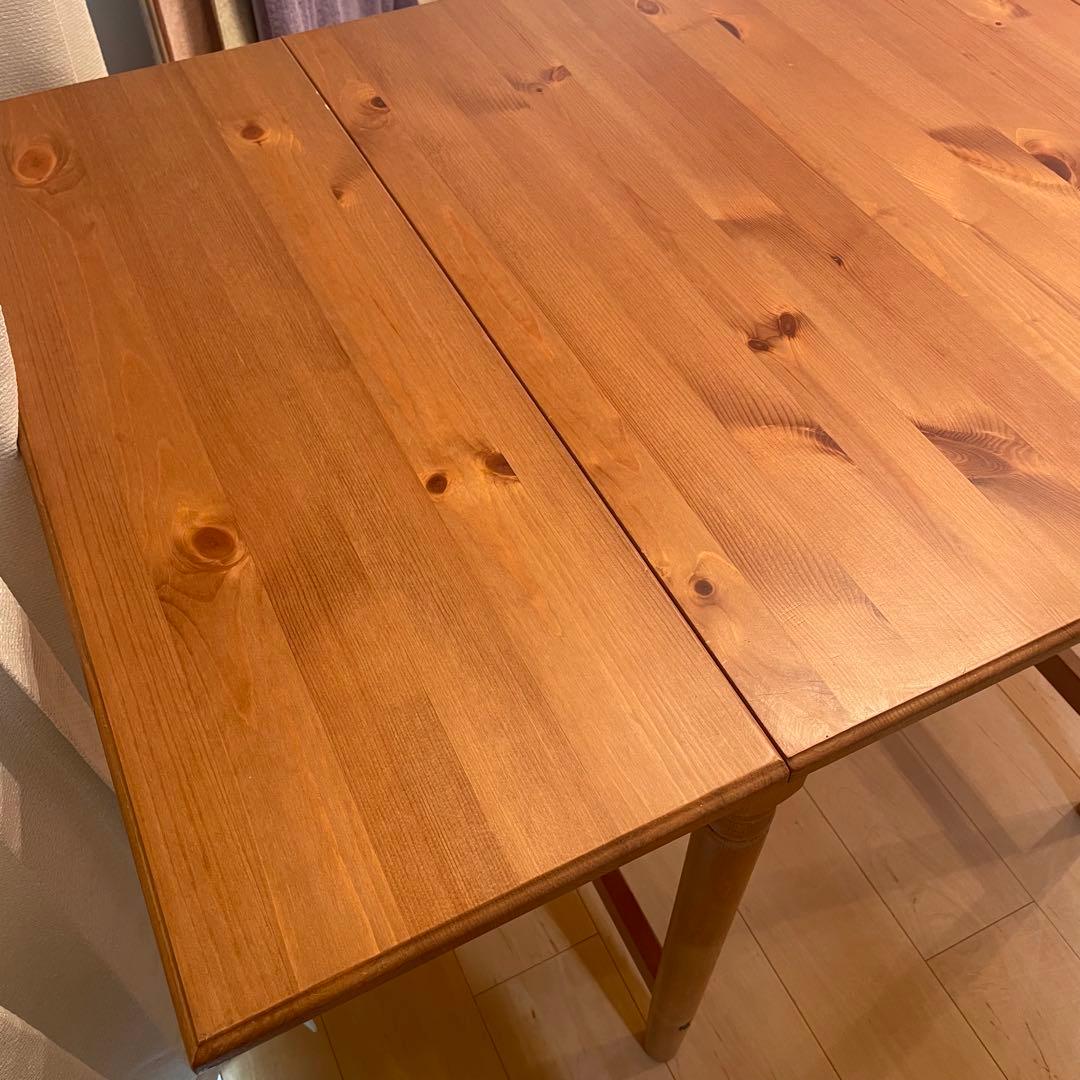 【廃盤品】IKEA INGATORP インガートルプダイニングテーブル　天然木