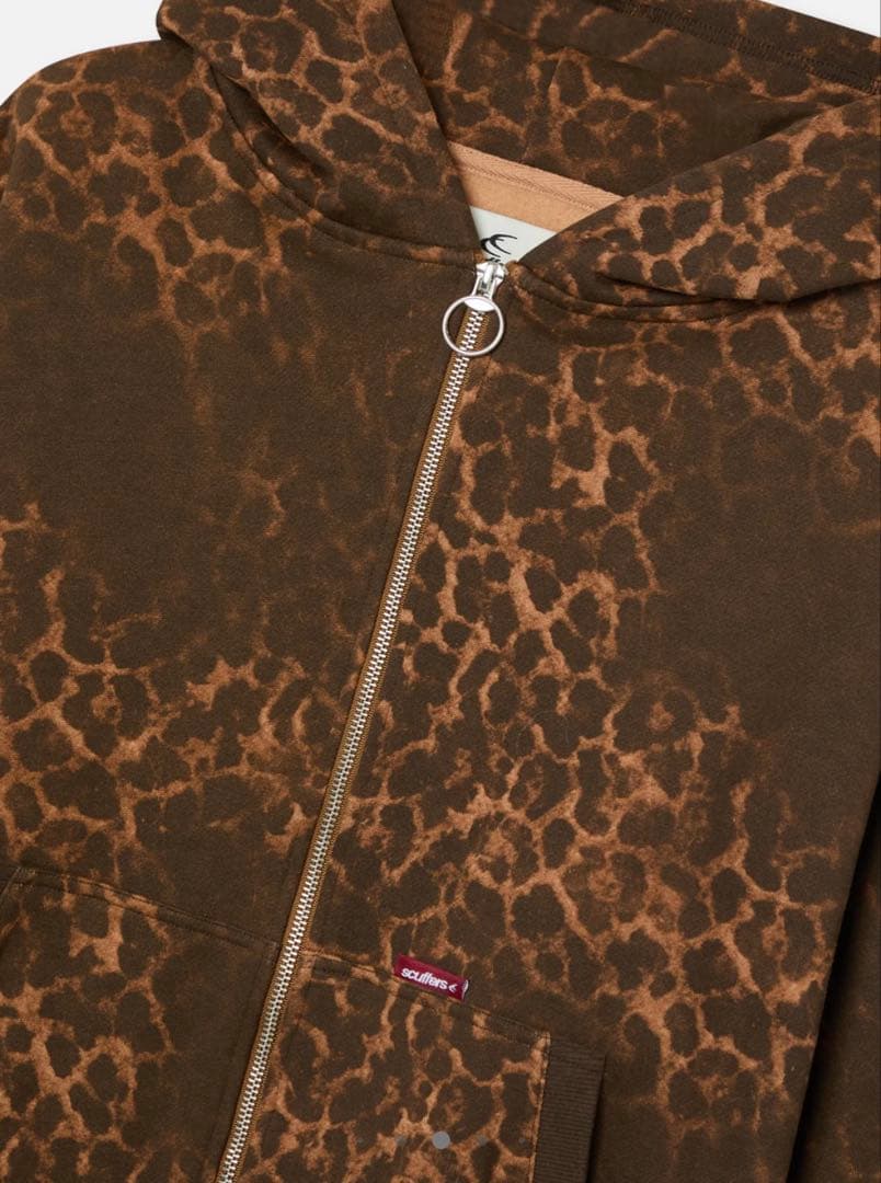 ：※専用 scuffers ジップパーカー レオパード