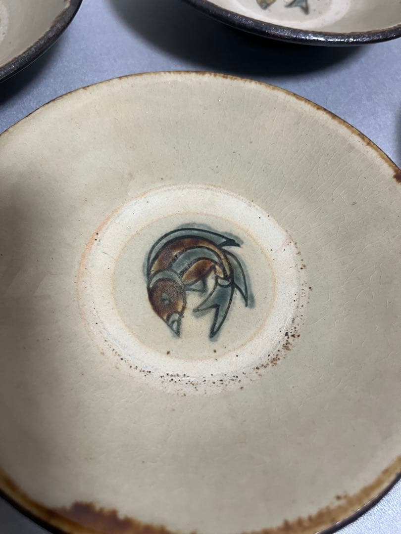 沖縄のかぜシリーズ　皿　5点　金城敏夫先生