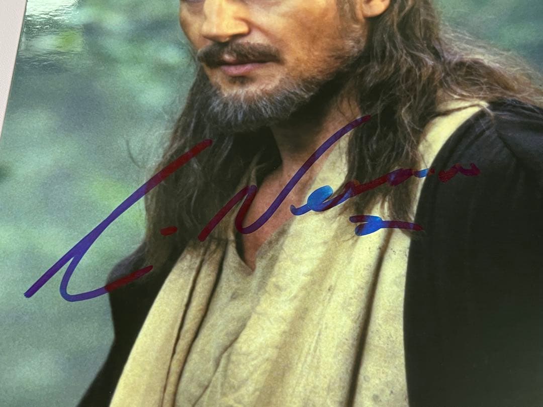 スターウォーズ　直筆サイン　クワイガン・ジン　リーアム・ニーソン氏