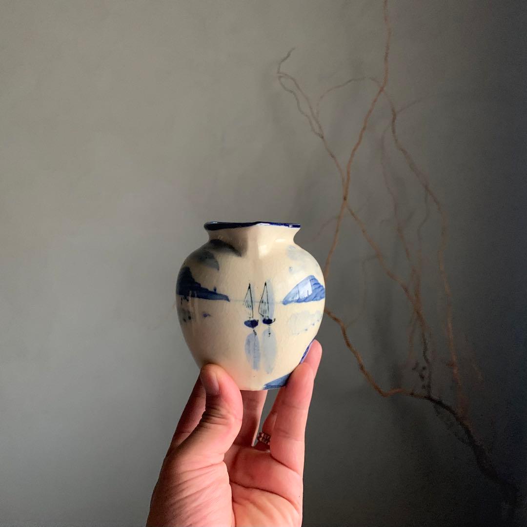 京阿蘭陀 酒注ぎ 注器 古道具 アンティーク 京焼 水注