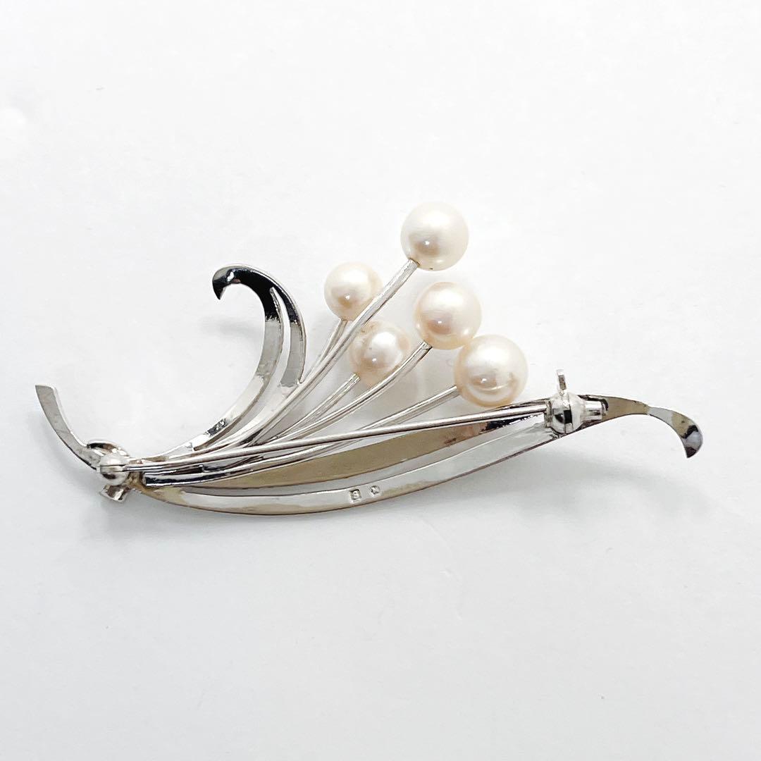 美品✨MIKIMOTO ミキモト パール ブローチ　フラワー　ブーケ