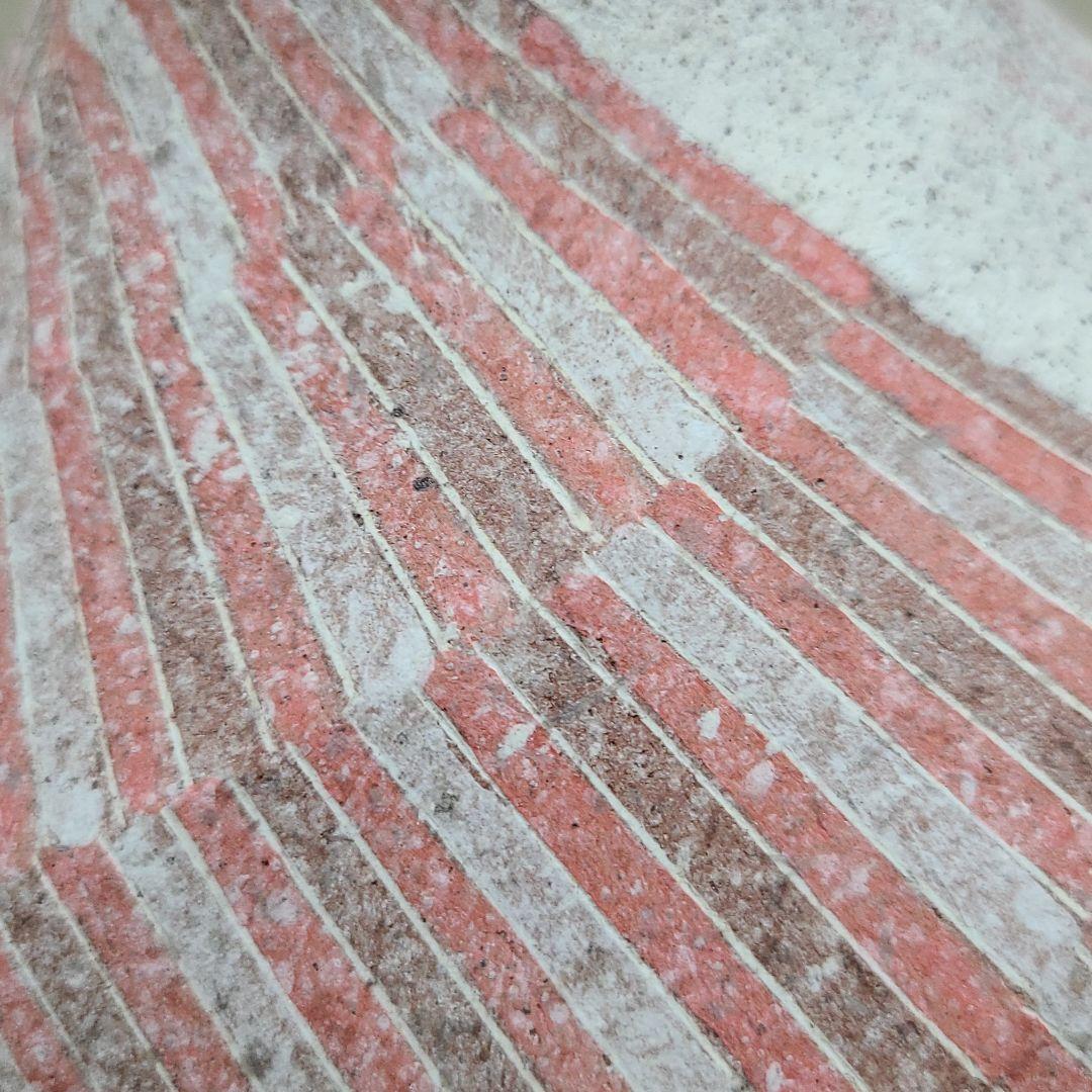 信楽焼石山哲也作 象嵌泥彩螺旋壷 高さ1尺5寸（約45cm） 共箱なし 本物保証